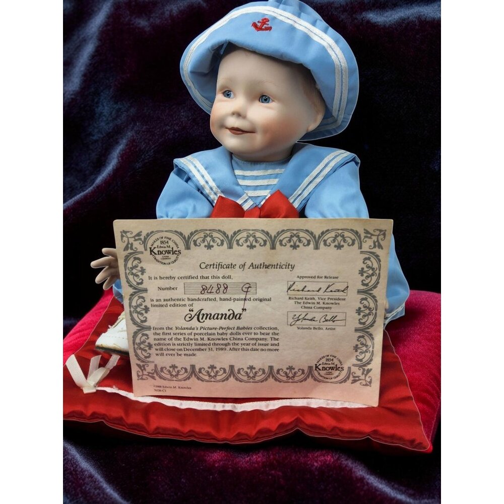 Vintage 1988 Ashton Drake Picture Perfect Babies Collection Amanda Porcelain Dol